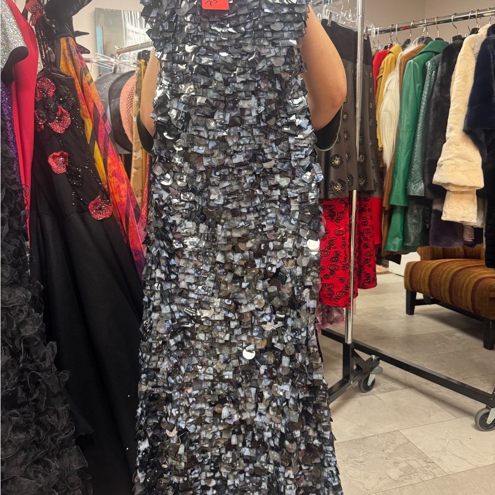 Elegant Black Sequin Dress